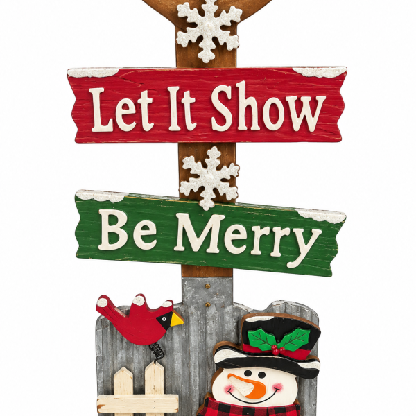 Новогодишна декоративна табла – Let It Snow
60см