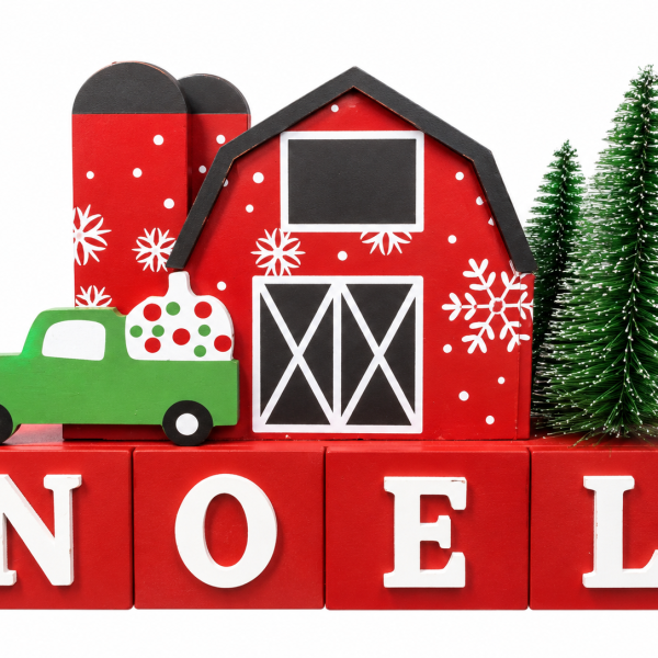 **Декоративна новогодишна куќичка NOEL – 24×17 см**