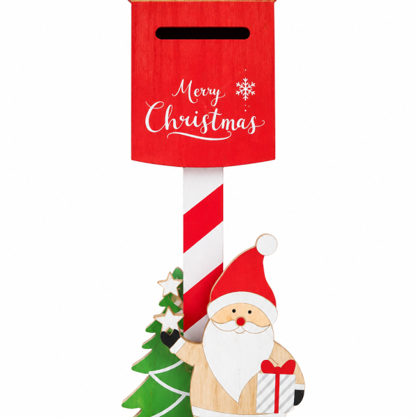 **🎅 Волшебно божиќно поштенско сандаче со Дедо Мраз – 15×38 см 🎄**